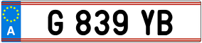 Trailer License Plate